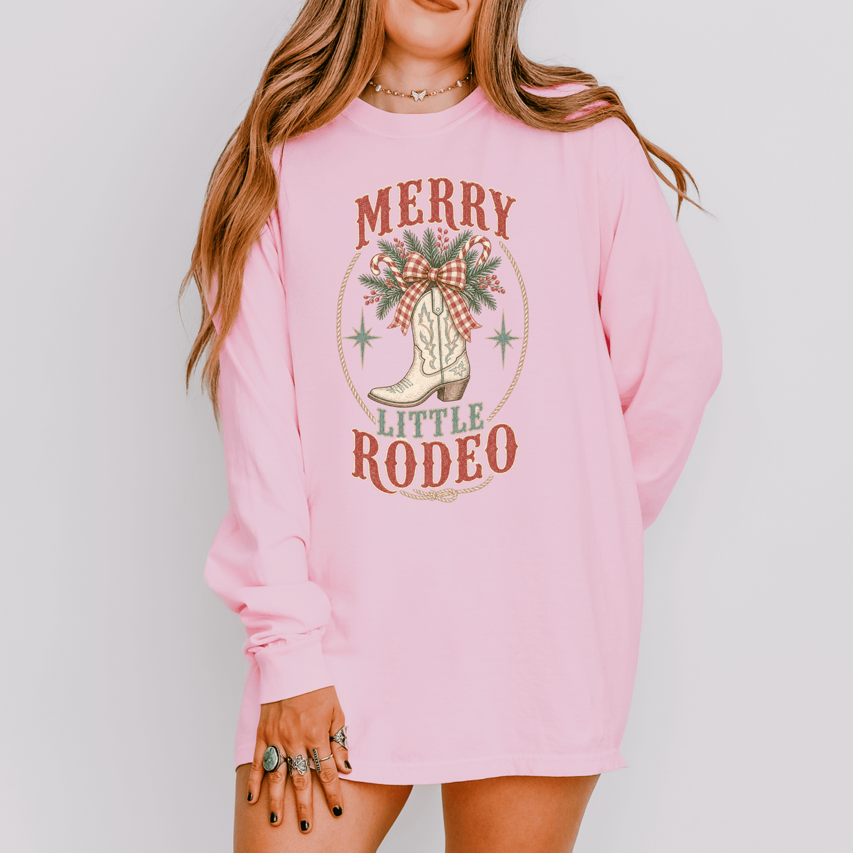 Merry Little Rodeo Christmas Long Sleeve Tee