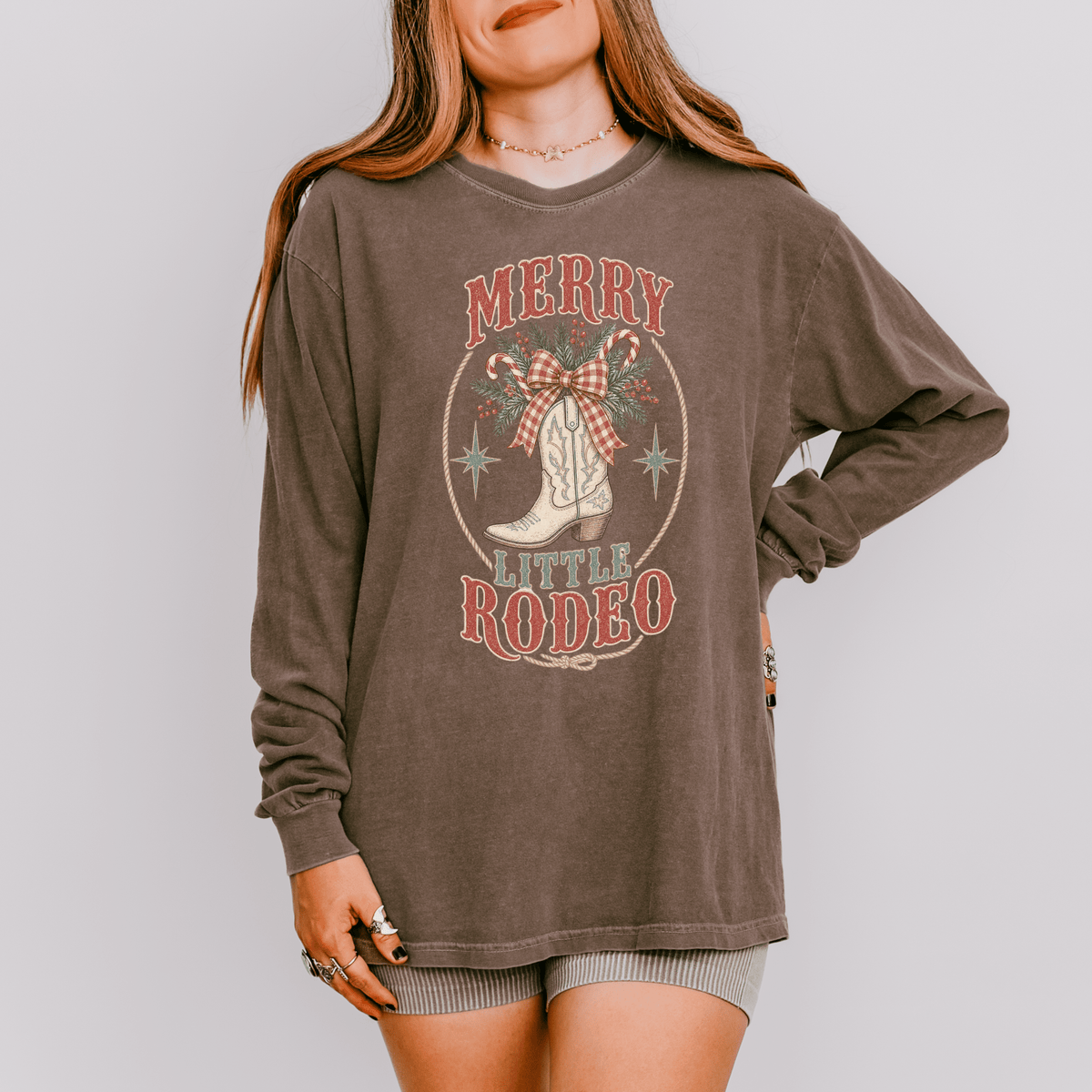 Merry Little Rodeo Christmas Long Sleeve Tee