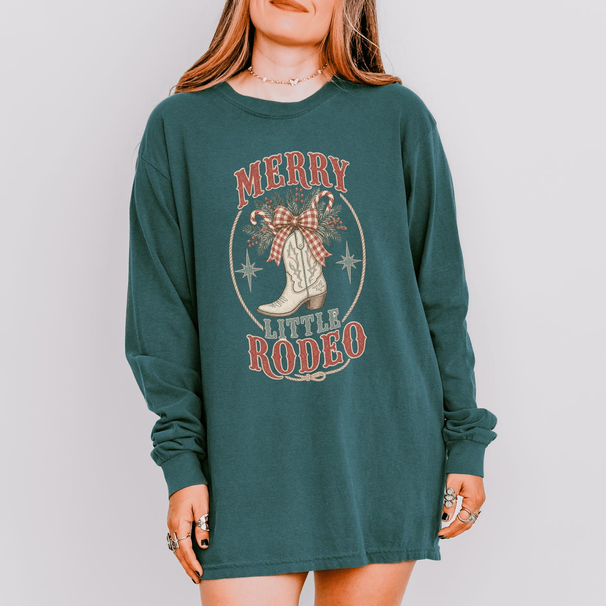 Merry Little Rodeo Christmas Long Sleeve Tee
