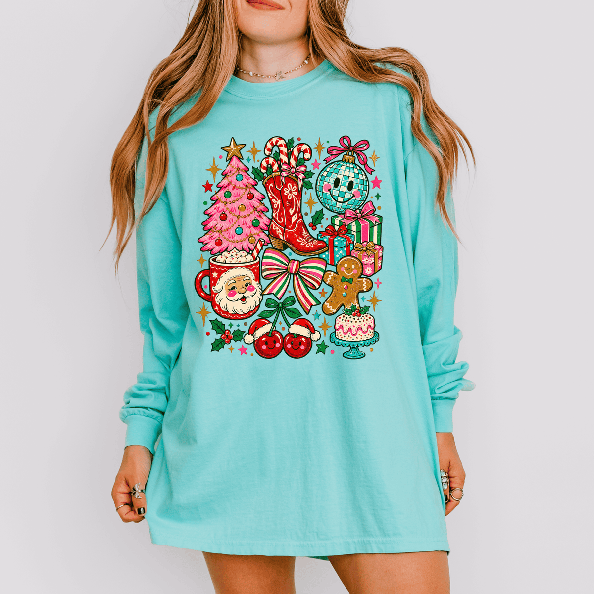 Retro Christmas Collage Sweatshirt