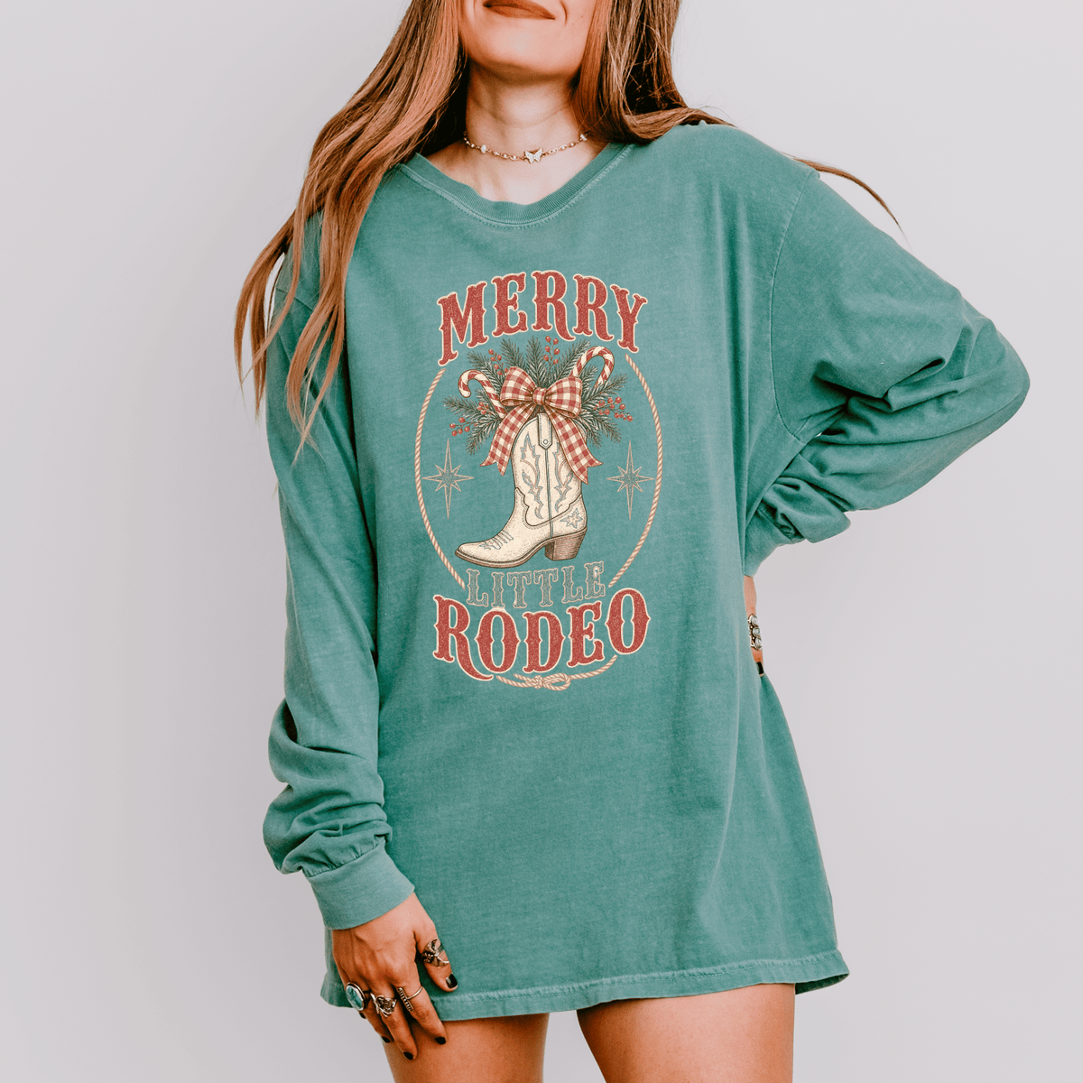 Merry Little Rodeo Christmas Long Sleeve Tee